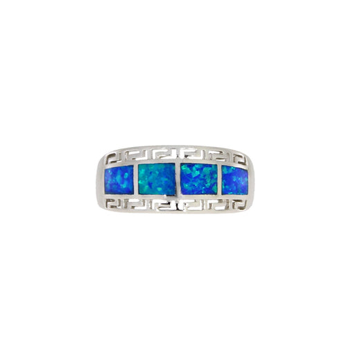 Bids.com Created Opal Ring Sterling Silver Rings