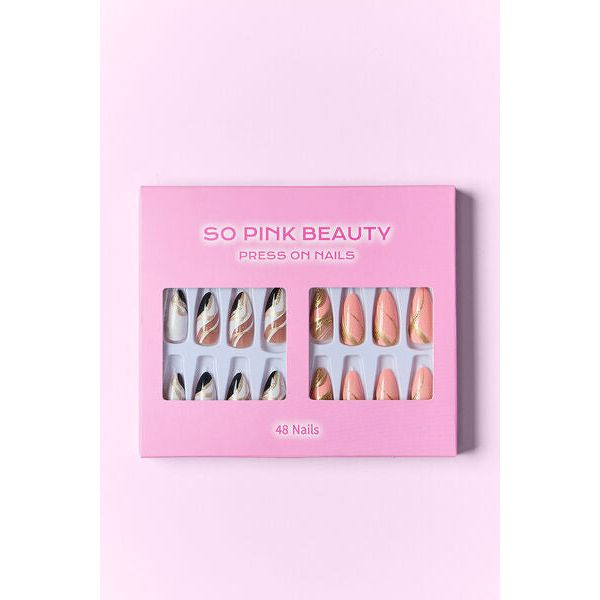 Mill's Beauty Supply SO PINK BEAUTY Press On Nails, 2 Packs Nail Products