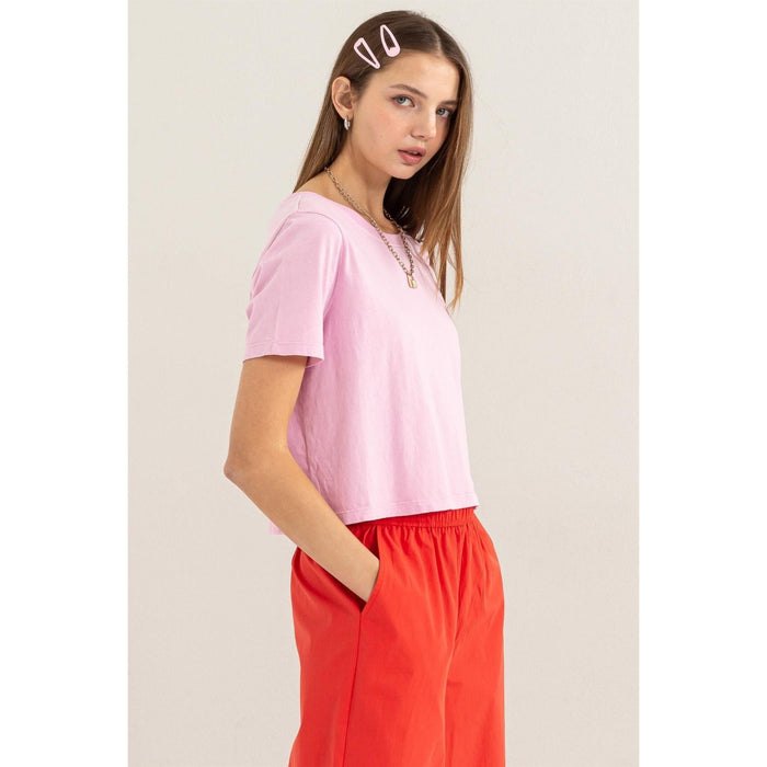 HYFVE Round Neck Cropped T-Shirt