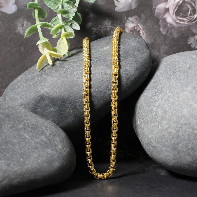 Bids.com 3.4mm 14k Yellow Gold Round Box Chain Necklaces