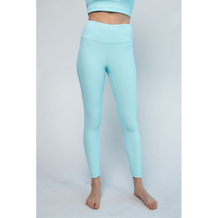 Nylon Rib Yoga Leggings