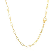 Bids.com 14K Yellow Gold Delicate Paperclip Chain (2.1mm) Necklaces