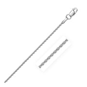 Bids.com Sterling Silver Rhodium Plated Wheat Chain 1.3mm Necklaces