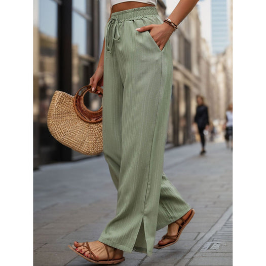 High Waist Wide Leg Pants