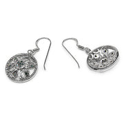 Bids.com 0.18 Carat Genuine Blue Diamond .925 Sterling Silver Earrings Earrings
