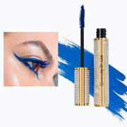 EpiLynx Mega Volume Vegan Mascara Black and Blue – Smudge-Proof with Handmade Diamond Case