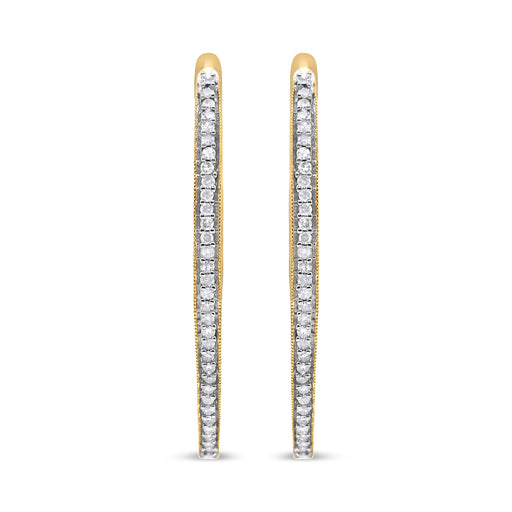 Bids.com 10k Yellow Gold Round Cut Diamond Earrings (1 cttw, I-J Color, I2-I3 Clarity) Earrings