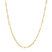 Bids.com 14K Yellow Gold Wide Paperclip Chain (3.3mm) Necklaces