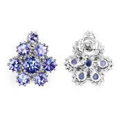 Bids.com 4.26 Carat Genuine Tanzanite .925 Sterling Silver Earrings Earrings