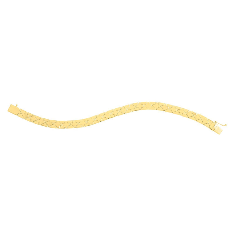 Bids.com 14k Yellow Gold 7 inch Clover Bracelet (6.50 mm) Bracelets