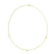 Bids.com 14k Yellow Gold Pearl Clover Necklace Necklaces