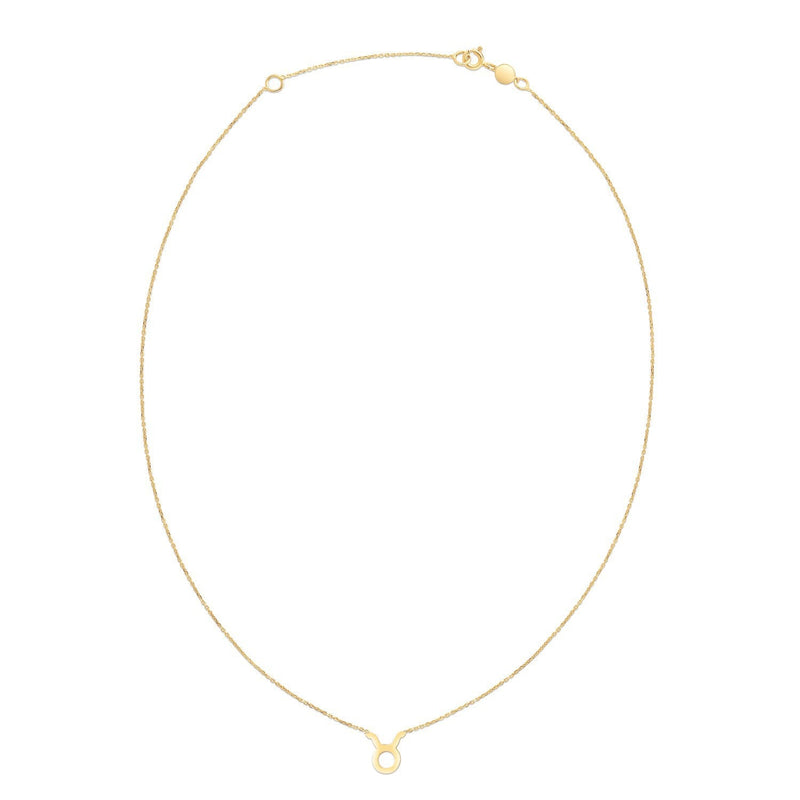 Bids.com 14K Yellow Gold Taurus Necklace Necklaces