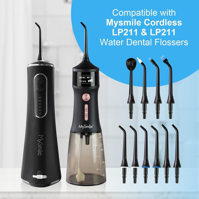 MySmile Water Flosser Replacement Tips (for LP211 & LP221) Power Dental Flossers