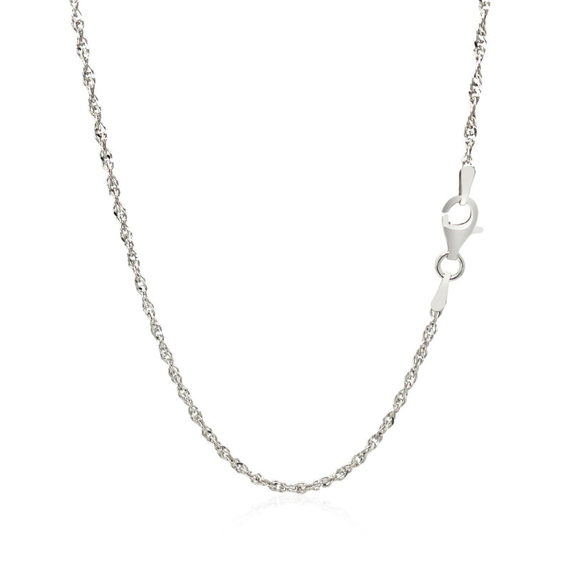 Bids.com Sterling Silver 2.0mm Singapore Style Chain Necklaces