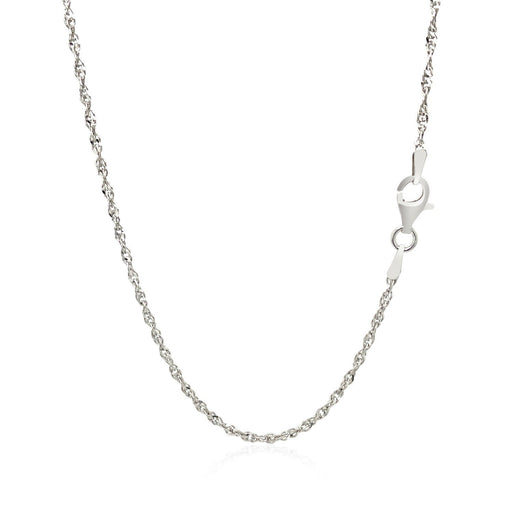 Bids.com Sterling Silver 2.0mm Singapore Style Chain Necklaces