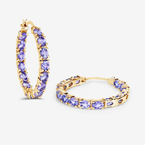 Bids.com 5.10 Carat Genuine Tanzanite .925 Sterling Silver Earrings Earrings