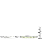 Bids.com 3.50 Carat Genuine Peridot .925 Sterling Silver Earrings Earrings