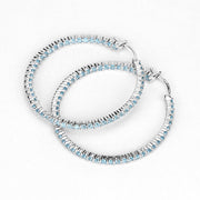 Bids.com 3.60 Carat Genuine Swiss Blue Topaz .925 Sterling Silver Earrings Earrings