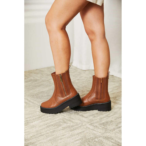 Forever Link Side Zip Platform Boots