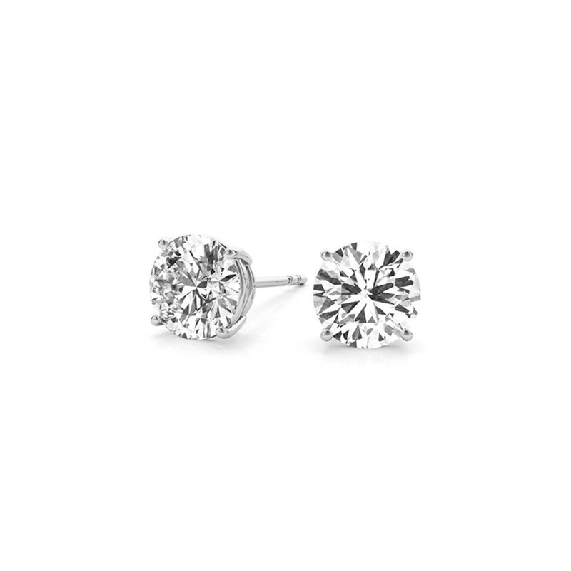 Bids.com 4 cttw Certified IGI Lab Grown Round Diamond Stud Earrings 14k White Gold (G/VS2) Earrings