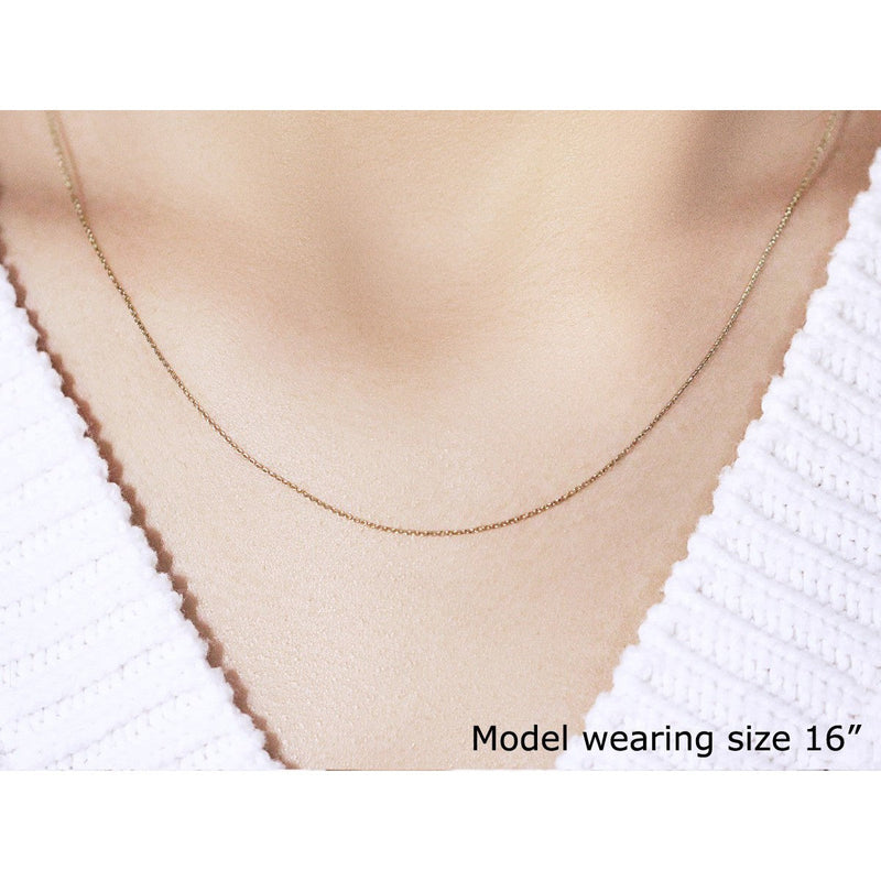 Bids.com 10k Yellow Gold Cable Link Chain (0.50 mm) Necklaces