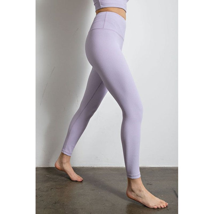 Nylon Rib Yoga Leggings