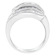 Bids.com 14KT White Gold Diamond Bypass Band Ring (1 cttw, H-I Color, SI1-SI2 Clarity) Rings