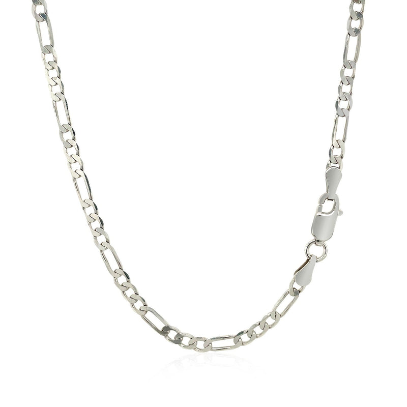 Bids.com 3.0mm 14k White Gold Solid Figaro Chain Necklaces