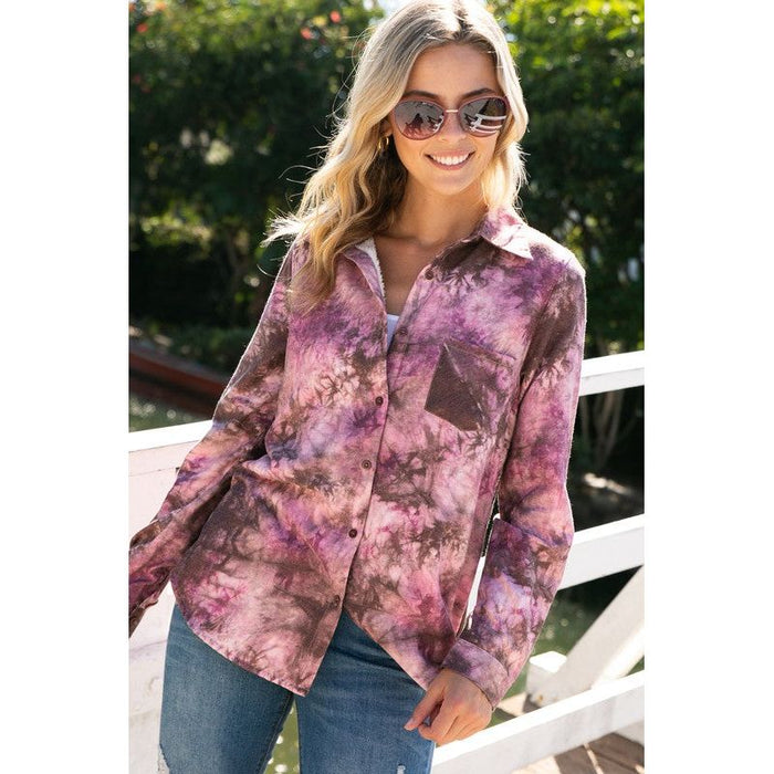 TIE DYE BUTTON DOWN SHIRTS