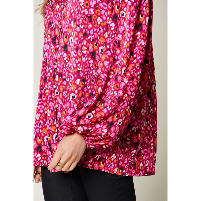 Printed Long Sleeve Blouse