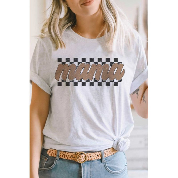 Checkered Mama Graphic T-Shirt