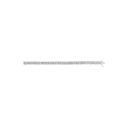 Bids.com 14K White Gold 5.00 Cttw Invisible Set Princess-Cut Diamond Belt and Buckle Tennis 7" Bracelet (H-I Color, SI1-SI2 Clarity) Bracelets