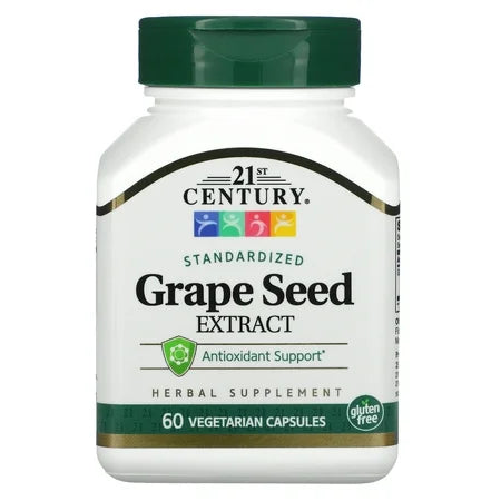 21st Century 21st Century Grape Seed Extract Vegetarian Capsules 60 Cp Health Care