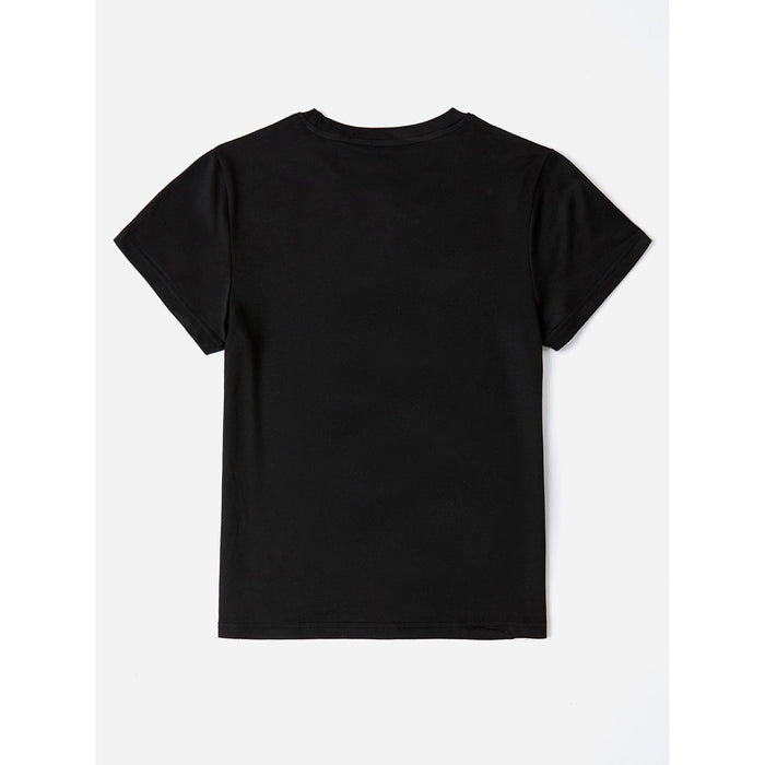 Letter Round Neck Short Sleeve T-Shirt