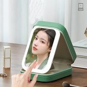 Mill's Beauty Supply LED Mirror Makeup Storage Box Portable Travel Makeup Case Cosmetic Bag Large-Capacity Make up Storage Box Makeup Accessories