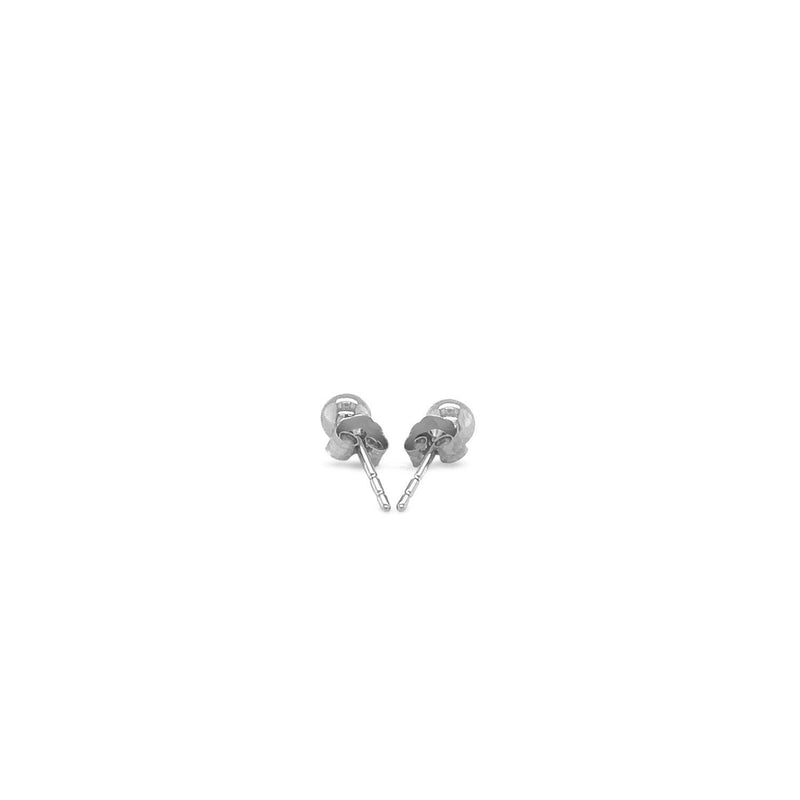 Bids.com 14k White Gold Round Stud Earrings (4.0 mm) Earrings