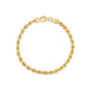 Bids.com Silk Rope Chain Bracelet in 14k Yellow Gold  (3.70 mm) Bracelets
