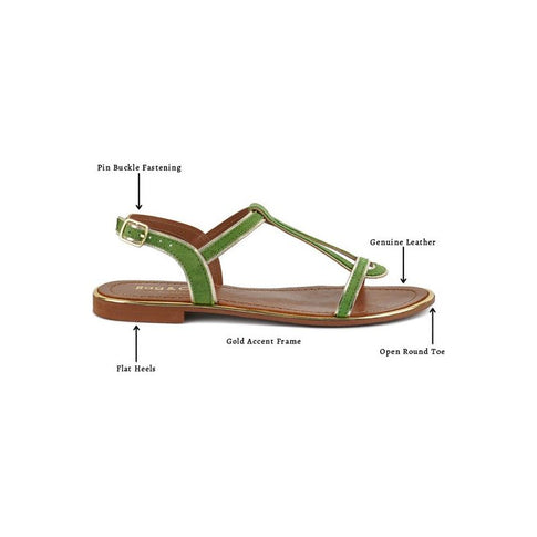 Feodora Flat Slip On Sandals