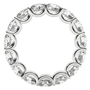 Bids.com Round Cut Lab Grown Diamond Eternity Ring in 14k White Gold (5 cttw FG/VS2) Rings