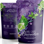 Gardenika Shop Earl Grey Lavender Loose Tea, Premium Black Tea with Lavender Flowers & Bergamot - Caffeinated - Organic & Kosher Loose Leaf Tea