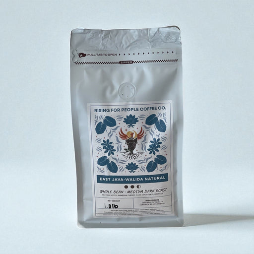 Rising For People Coffee Co. East Java Konang Springs Natural — Medium-Dark Roast Whole Bean Coffee Coffee