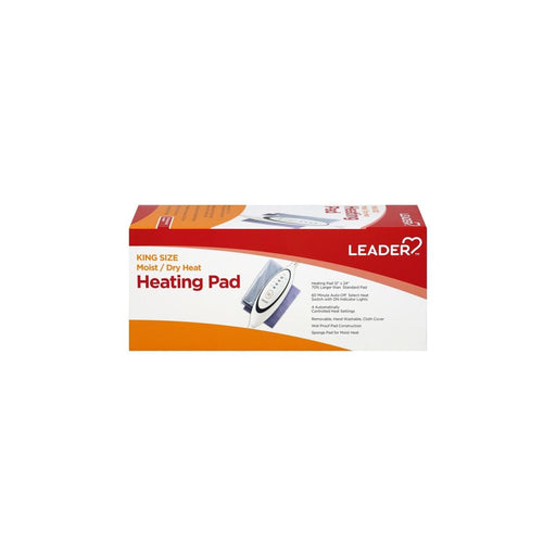 Leader LEADER™ King Size Moist/Dry Heating Pad, 12" x 24" Heating Pads Lavender