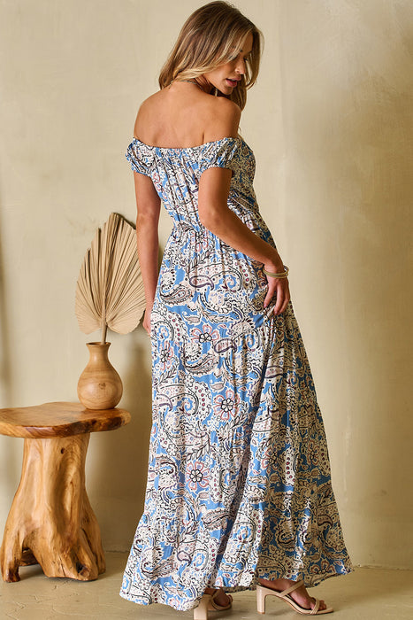 Off Shoulder Maxi Dress