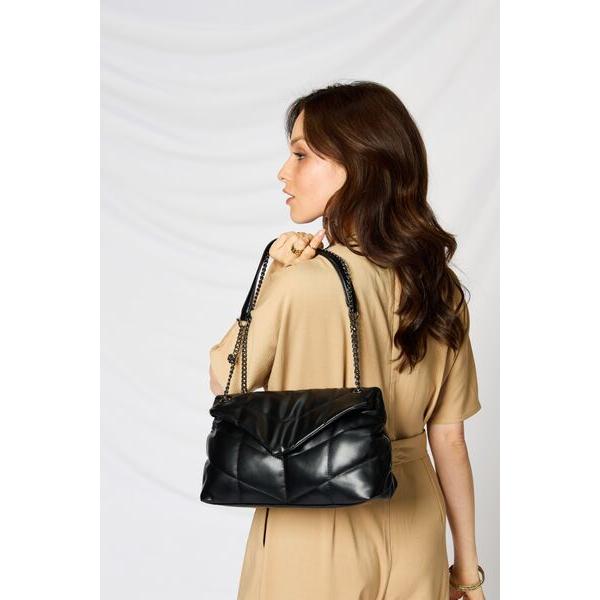 SHOMICO PU Leather Chain Handbag