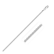 Bids.com Sterling Silver Rhodium Plated Round Box Chain 1.8mm Necklaces