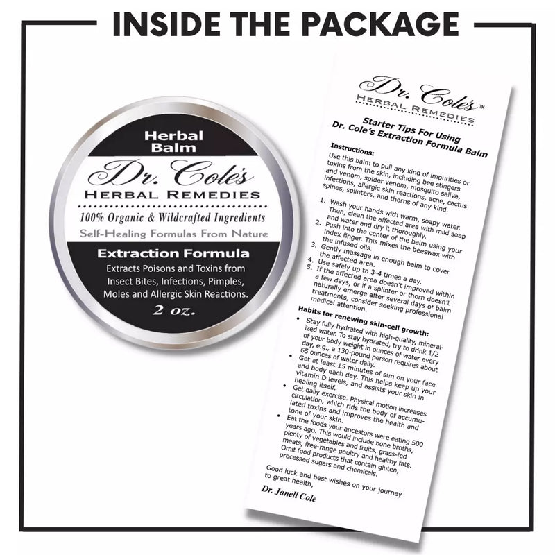 COLEHERBALS 14 - Dr. Cole's Organic Extraction Herbal Balm Herbal