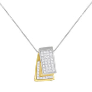 Bids.com 14KT White Gold Diamond Box Pendant Necklace (1 cttw, H-I Color, SI2-I1 Clarity) Necklaces