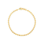 Bids.com Moon Cut Bead Chain Bracelet in 14k Yellow Gold  (3.00 mm) Bracelets