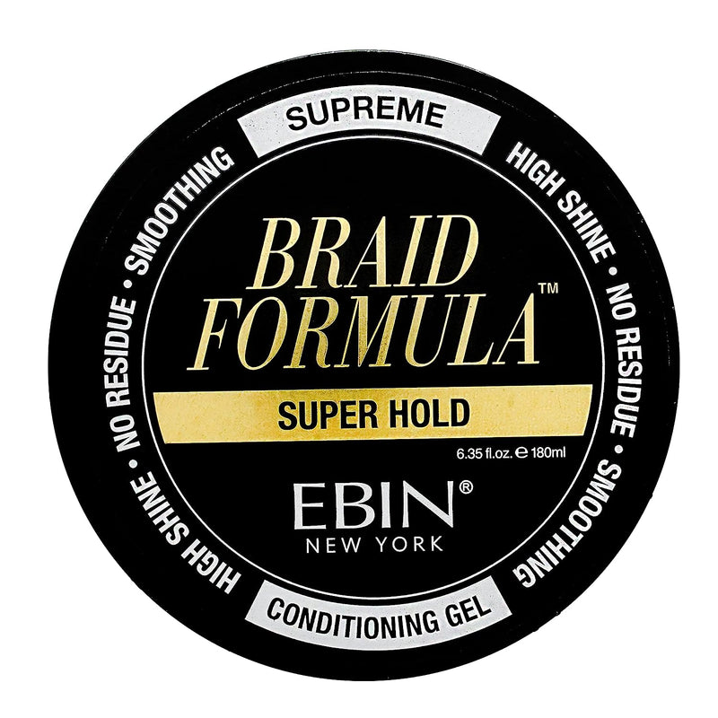 VIP Extensions EBIN NEW YORK Braid Formula Conditioning Gel, Super Hold, 11oz Hair Care