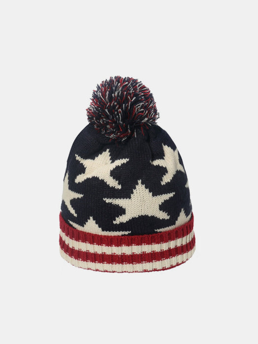 US Flag Knit Hat